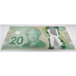 2012 Bank Of Canada $20 Radar Note