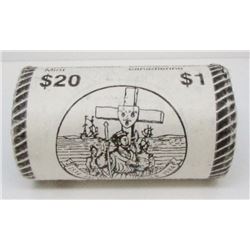 1984 Canada Nickel Dollar Paper Mint Roll - Unopened