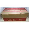 Image 2 : $25 Unsearched Penny Rolls In Bank Box