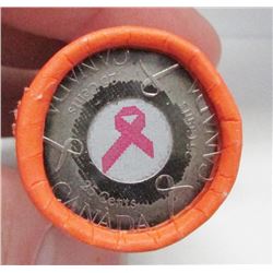 2006 Canada Pink Ribbon (Breast Cancer) 25-Cent Quarter RCM Roll - Unopened