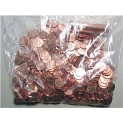 550 x 1964 Canada Small Cent Penny Coins - Right Out Of A Bank Bag