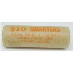 1967 Canada Silver Quarter Original Royal Bank Roll