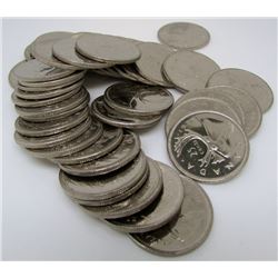 1975 Canada Circulated Coin Roll - All BU Coins