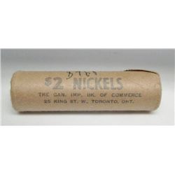 1968 Canada 5-Cent Unopened CIBC Nickel Roll