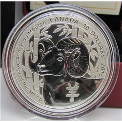 2015 Canada $10 Fine Silver Coin - Year of The Sheep - RCM