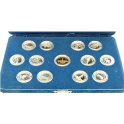 1992 Canada Sterling Silver Quarter Set With Parliament Loonie - Original Case