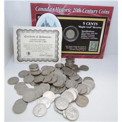 96 Canada George V - 5 Cent Nickels