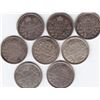 Image 1 : 8 Canada Silver 5-Cent Coins - 1874 - 1919