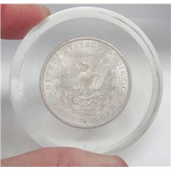 1903 USA Silver Morgan Dollar In Lucite