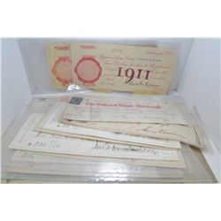 Collection Of USA Checks - 1881 - 1930