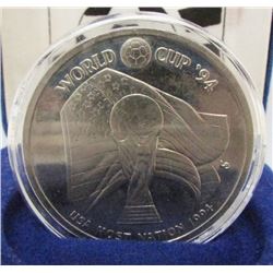 1994 USA World Cup Turks & Caicos Islands 5 Crown Coin