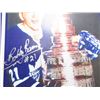 Image 2 : Bobby Baun # 21 - Toronto Maple Leafs 1956 - 1973 Signed Advertising Card