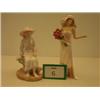 Image 1 : Goebel Art Deco figure of lady holding roses, plus similar by Morrison…