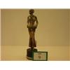 Image 1 : Art Deco cold painted bronze figure of lady, with some rubbing, 10" high…