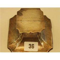 Silver hallmarked presentation inkwell to Lieut.Maxwell of the 8th Gurkhas, dated 1911…