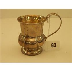 Victorian silver christening tankard, bears London hallmark…