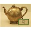 Image 1 : Victorian silver teapot with incised decoration, hallmarked Edinburgh 1846, by Marshall & Sons…