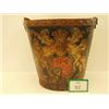 Image 1 : Victorian royal crested leather water bucket with copper studded rim…