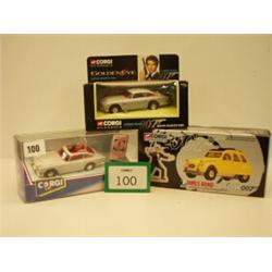 Three Corgi James Bond diecast model cars…