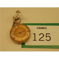 18ct gold cased fob watch…
