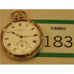Gent's 9ct gold pocket watch by Vincent & Son, Yeovil…