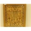 Image 1 : 19c framed sampler, Catherine Clough, aged five…