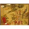 Image 1 : Needlework tapestry of dog and peacock…