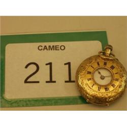 18ct gold ladies fob watch…