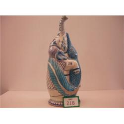 Persian wine ewer depicting embracing elephant and crocodile…
