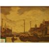 Image 1 : Framed oil on board of Dutch estuary scene, signed J Marriott, 16x22"…
