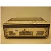 Image 1 : Ivory cased cigar box with etched panel depicting medical instruments with mosaic inlay…