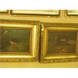 Pair of 19c oils on canvas…