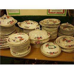 Approx. ninety pieces of a part dinner service by Chamberlains Worcester, some with damage…