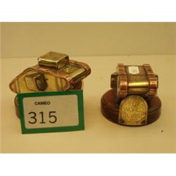 Pair of Trench Art tanks…