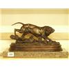 Image 1 : Cold painted bronze of dog…