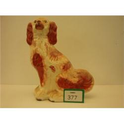 Victorian Staffordshire model of spaniel, 12" high…
