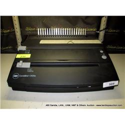 GBC COMBIND C400E BINDER (print sequence:) A-235