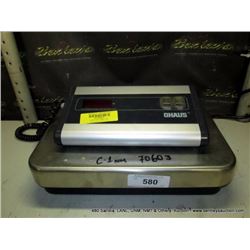 OHAUS D-10 100 LB MAX SCALE (print sequence:) 70603