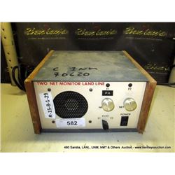 TWO NET MONITOR LAND LINE (print sequence:) 70620