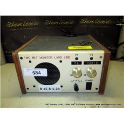 TWO NET MONITOR LAND LINE (print sequence:) 70620