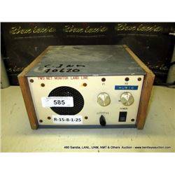 TWO NET MONITOR LAND LINE (print sequence:) 70620