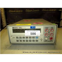 HP 3478A MULTIMETER (print sequence:) 70612