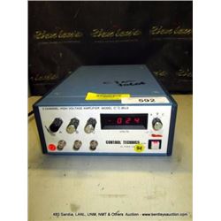 CT CTC 260-3 3-CHANNEL HIGH VOLTAGE AMPLIFIER (print sequence:) 70608