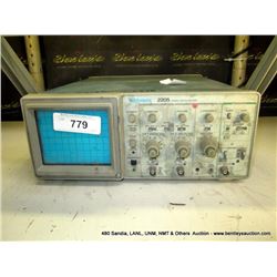 TEKTRONIX 2205 20 MHZ OSCILLOSCOPE (print sequence:) 46610