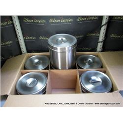 BOX: VOLLRATH 88040 4 1/2QT STAINLESS DRESSING JAR 6X MONEY