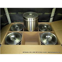 BOX: VOLLRATH 88040 4 1/2 QT STAINLESS DRESSING JAR 6X MONEY