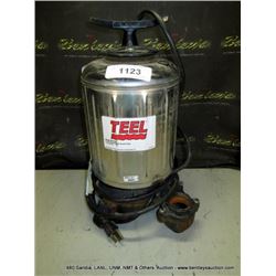 TEEL 3P576B 1/3HP SUBMERSIBLE SUMP PUMP (print sequence:) 70501
