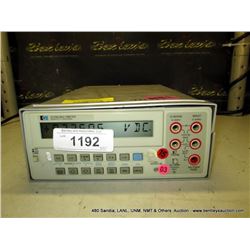 HP 3478A MULTIMETER (print sequence:) 70364