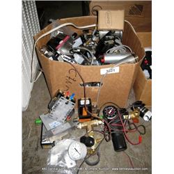 BOX: ASSORTED VACUUM VALVE ACCESSORIES
