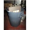 Image 1 : LOT: PLASTIC TRASH CANS 2X MONEY